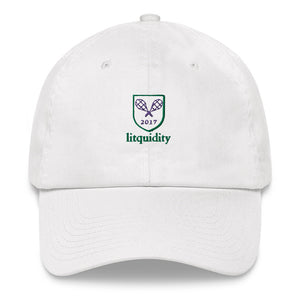 Litquidity Racquet Club White Dad Hat - WIMB