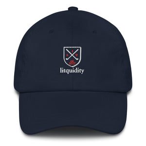Litquidity USA Crest Navy Dad Hat
